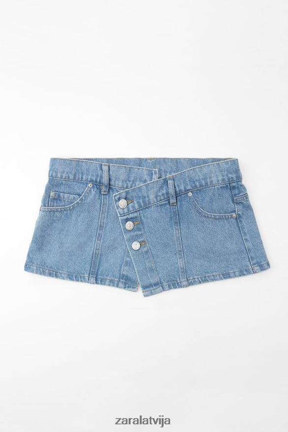 džinsa jostas josta sievietes Zara zils 6ZTV40768 Piederumi