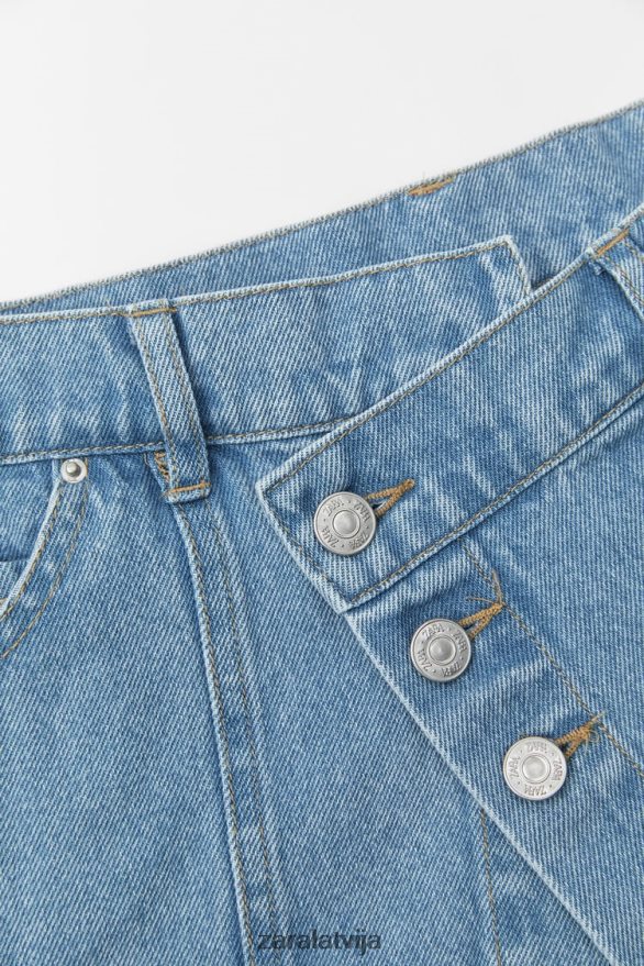 džinsa jostas josta sievietes Zara zils 6ZTV40768 Piederumi