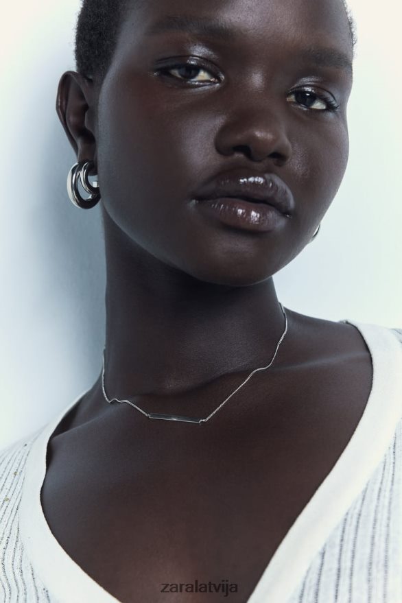 stīpiņu auskaru paka sievietes Zara Sudrabs 6ZTV40939 Piederumi