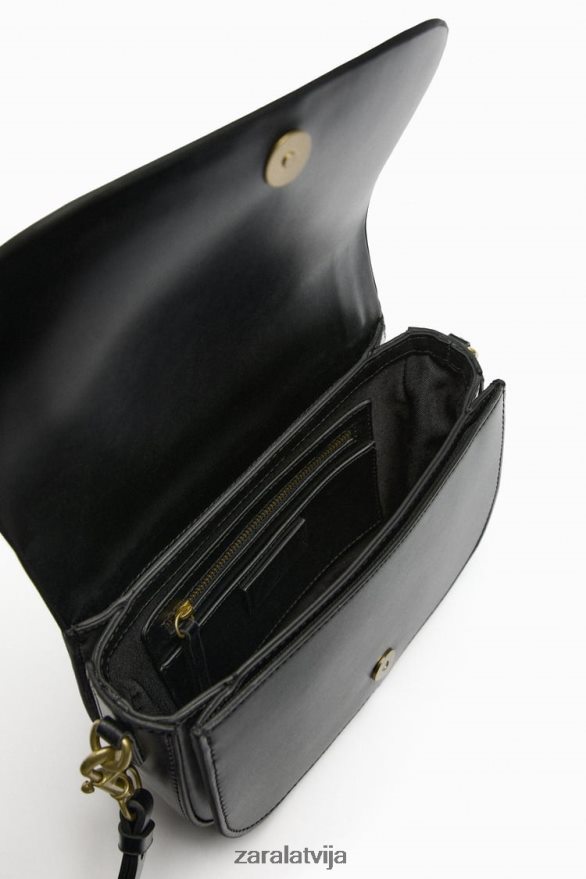 crossbody soma sievietes Zara melns 6ZTV40751 Piederumi