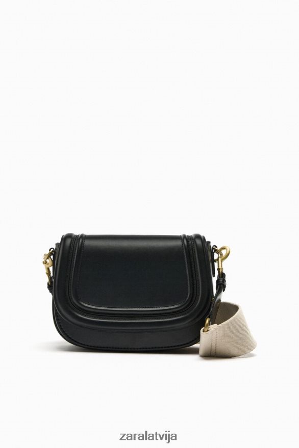 crossbody soma sievietes Zara melns 6ZTV40751 Piederumi