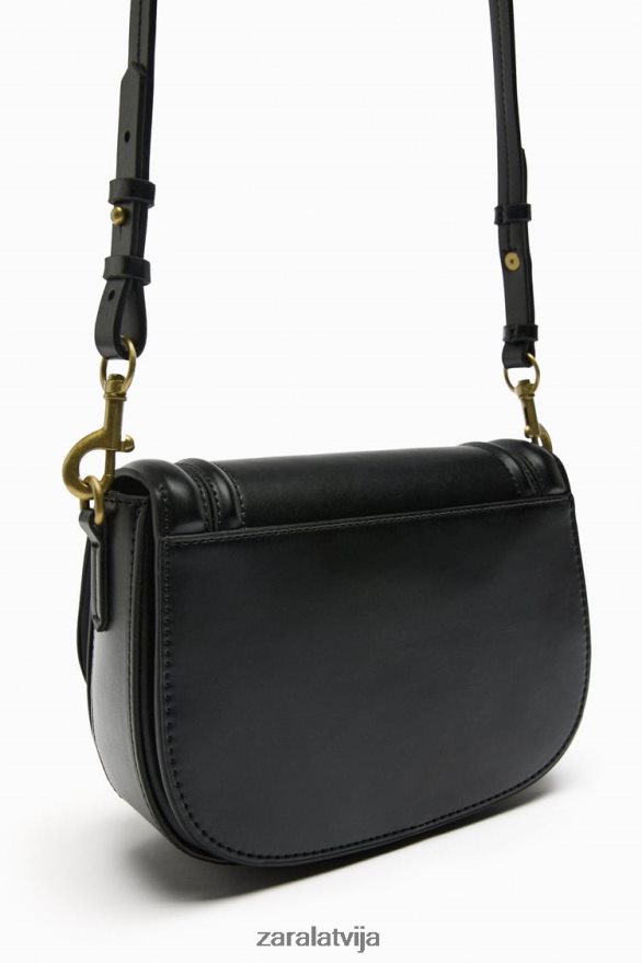 crossbody soma sievietes Zara melns 6ZTV40751 Piederumi
