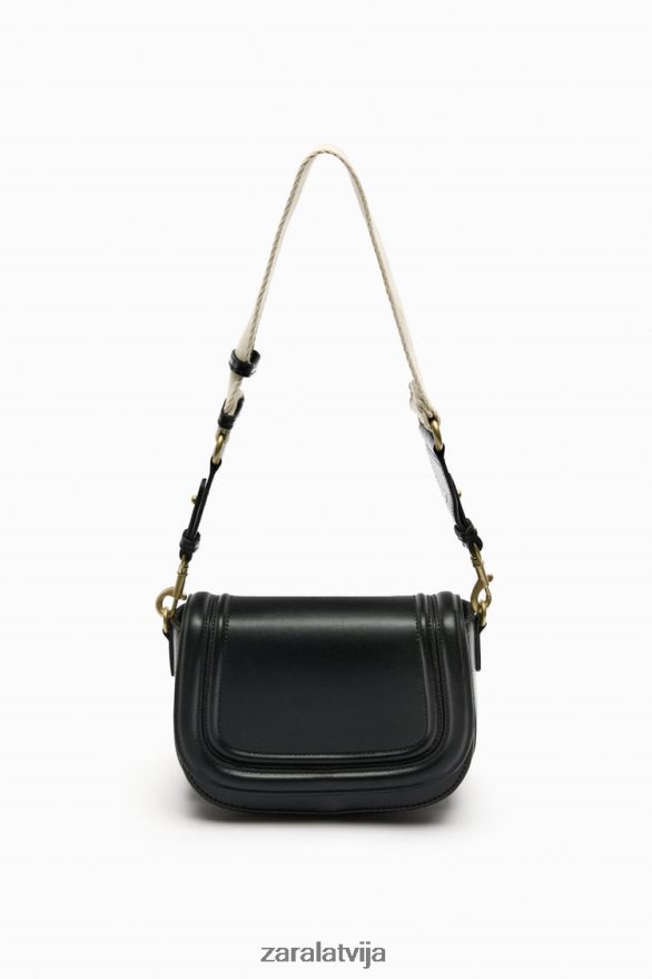 crossbody soma sievietes Zara melns 6ZTV40751 Piederumi