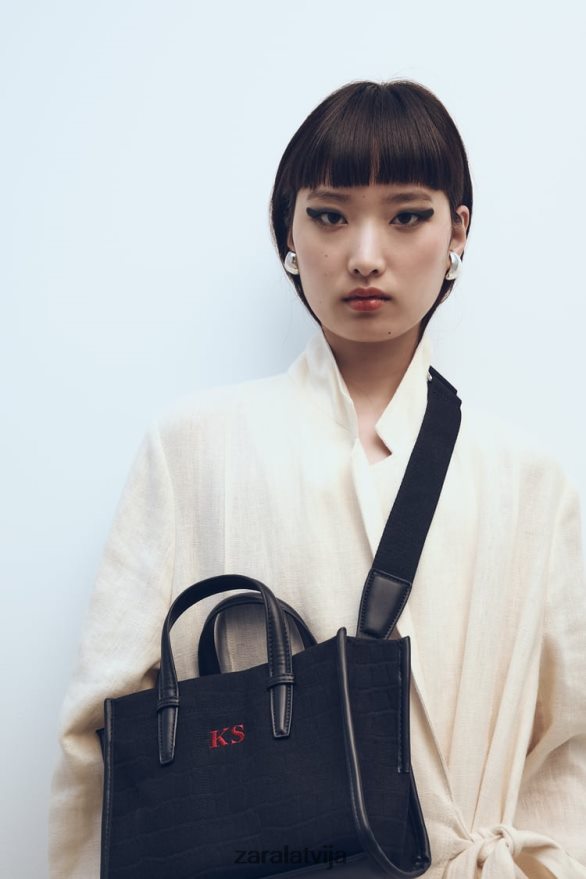 izspēles Croc mini soma sievietes Zara melns 6ZTV40750 Piederumi