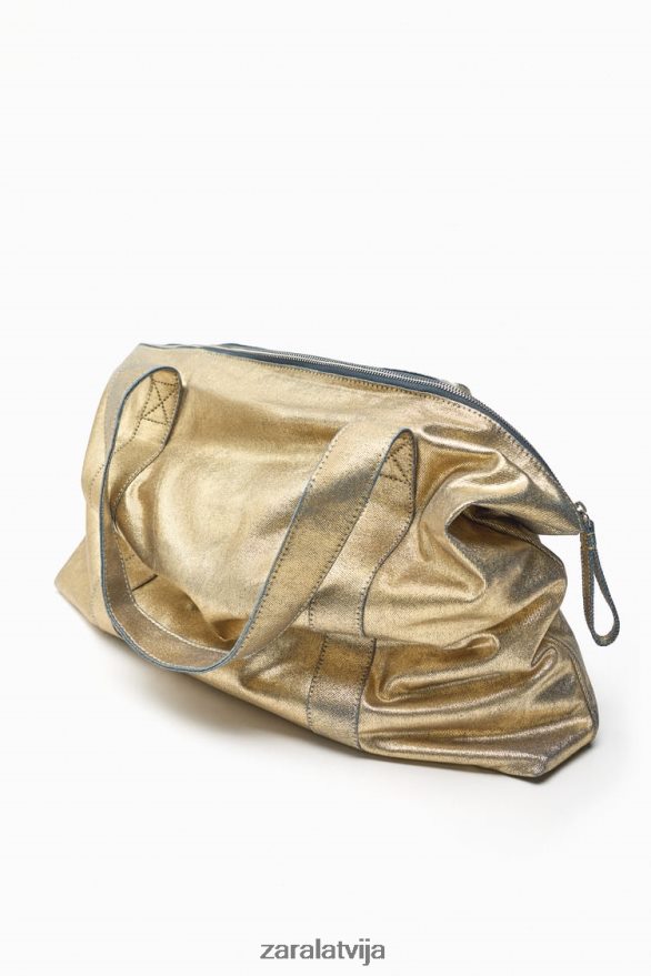 metāla auduma soma sievietes Zara zeltaini 6ZTV40940 Piederumi