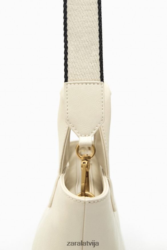 mini pircējs sievietes Zara ekru 6ZTV40744 Piederumi