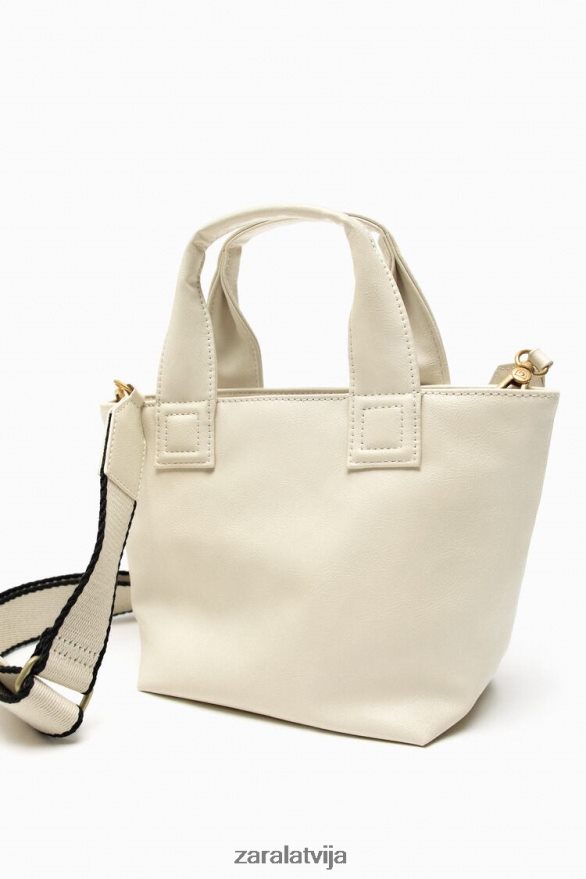 mini pircējs sievietes Zara ekru 6ZTV40744 Piederumi