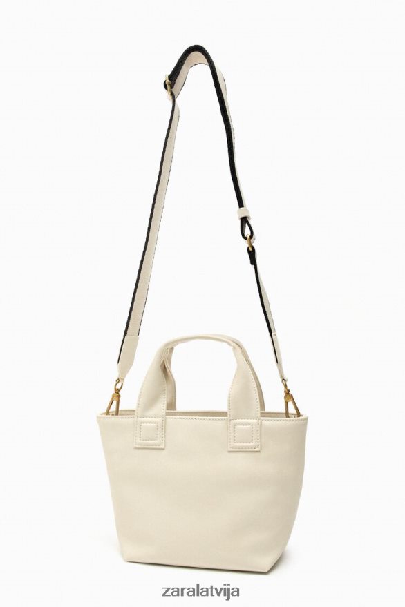 mini pircējs sievietes Zara ekru 6ZTV40744 Piederumi