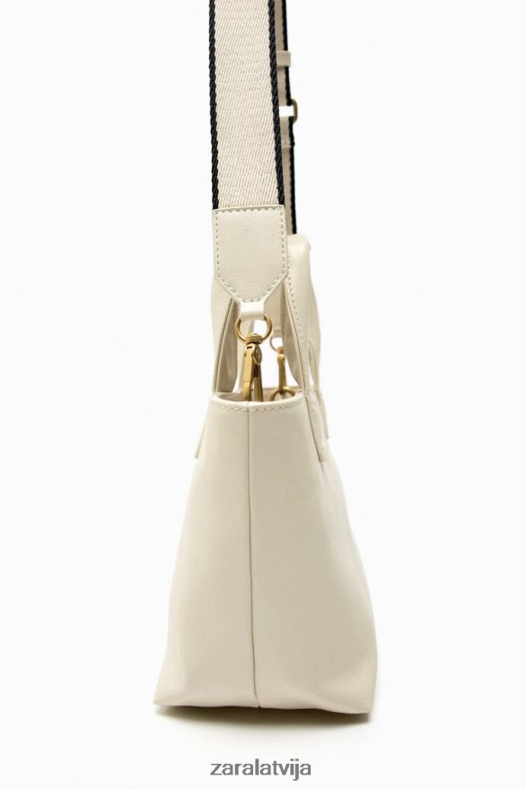 mini pircējs sievietes Zara ekru 6ZTV40744 Piederumi