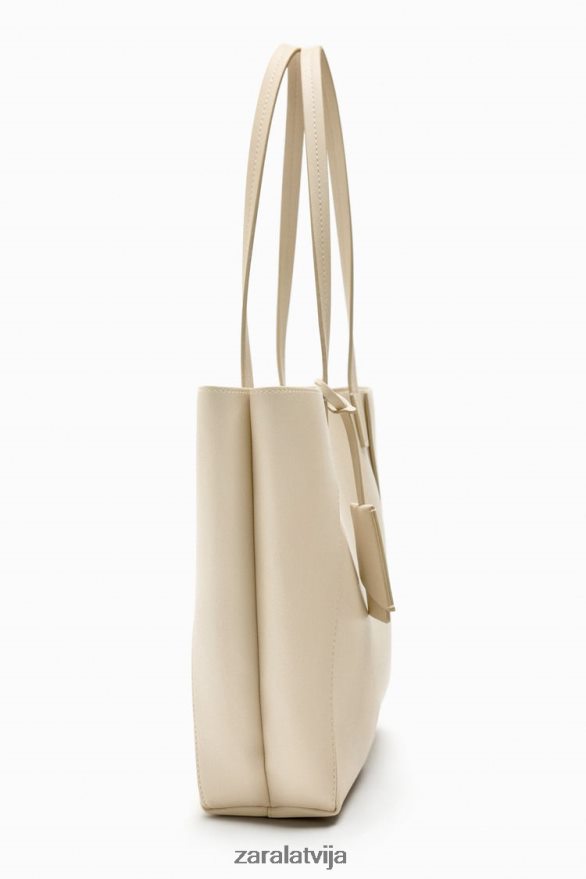 nodalījumu soma sievietes Zara ekru 6ZTV40746 Piederumi