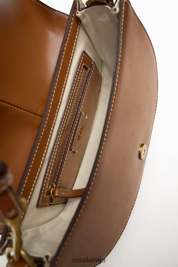 pāršūta crossbody soma sievietes Zara oriģināls 6ZTV40752 Piederumi