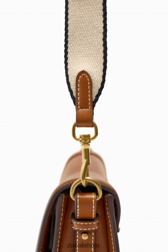 pāršūta crossbody soma sievietes Zara oriģināls 6ZTV40752 Piederumi