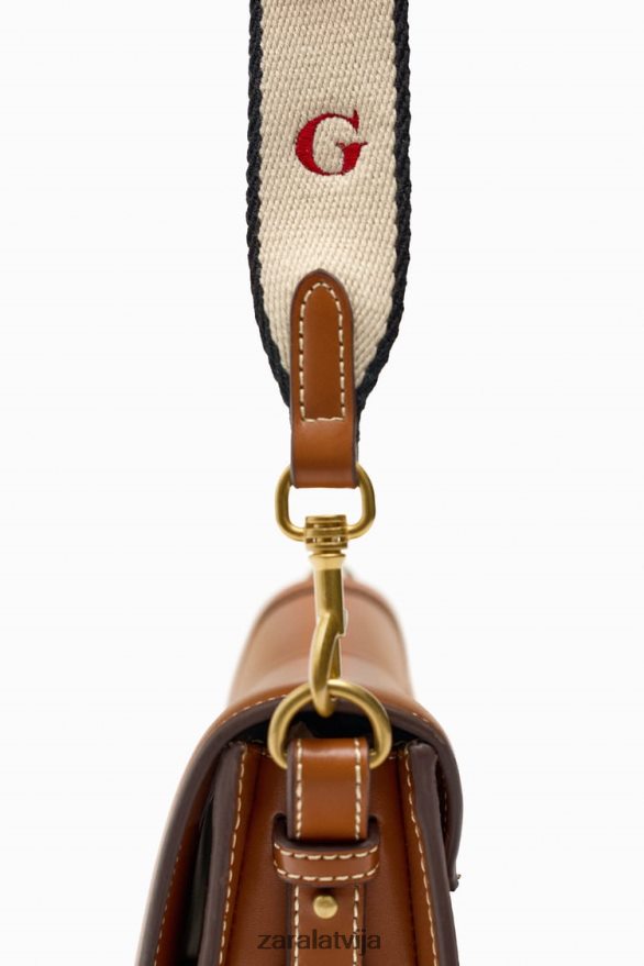 pāršūta crossbody soma sievietes Zara oriģināls 6ZTV40752 Piederumi