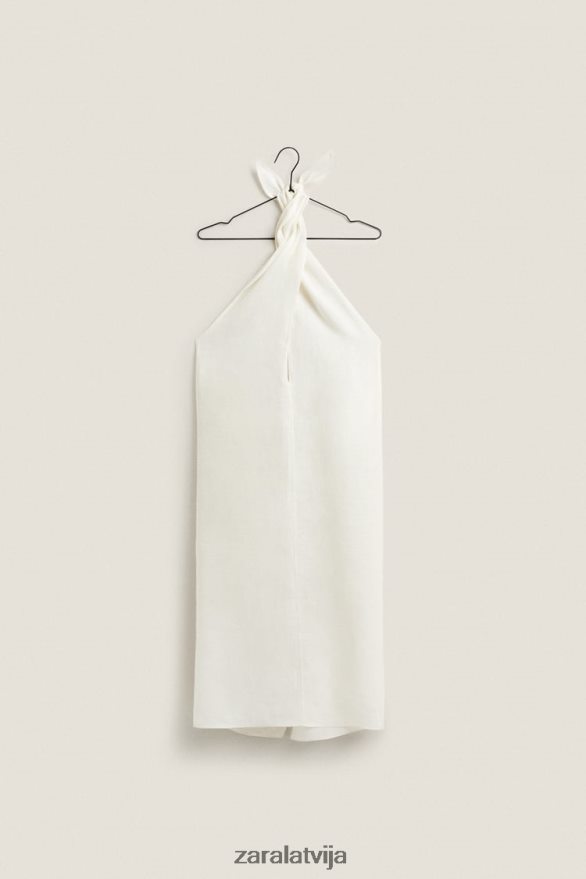 daudzceļu lina sarongs sievietes Zara ekru 6ZTV401821 apģērbs