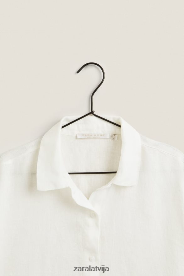lina krekls sievietes Zara ekru 6ZTV401814 apģērbs