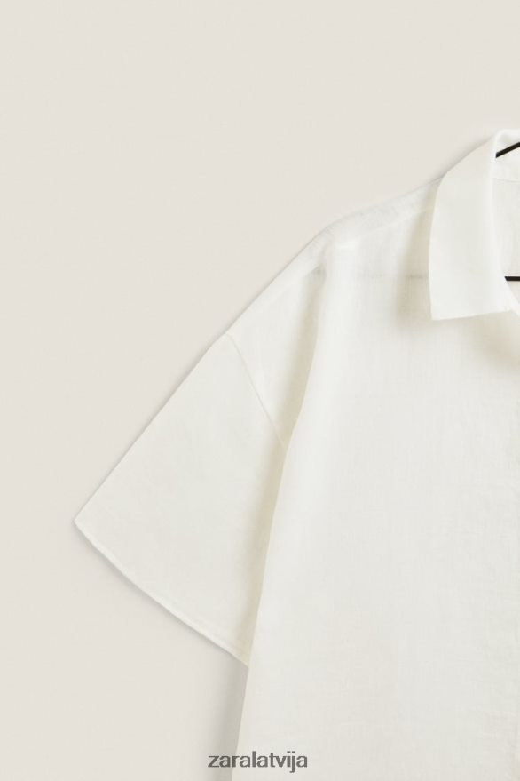 lina krekls sievietes Zara ekru 6ZTV401814 apģērbs