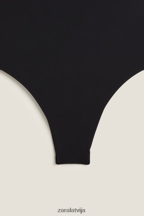 peldkostīms ar atvērtu muguru sievietes Zara melns 6ZTV401823 apģērbs