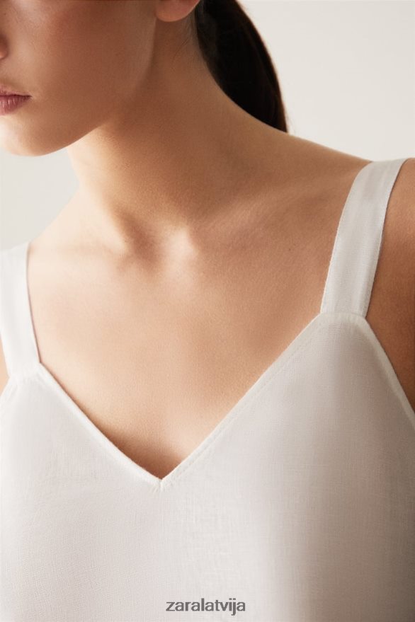 siksnu lina naktskrekls sievietes Zara ekru 6ZTV401817 apģērbs