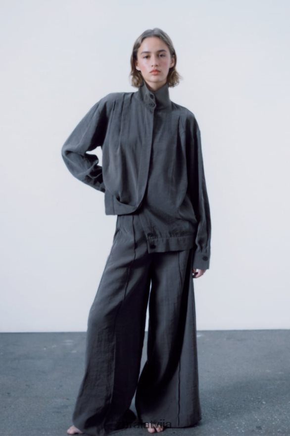 kroku virskrekls sievietes Zara pelēks 6ZTV40922 apģērbs