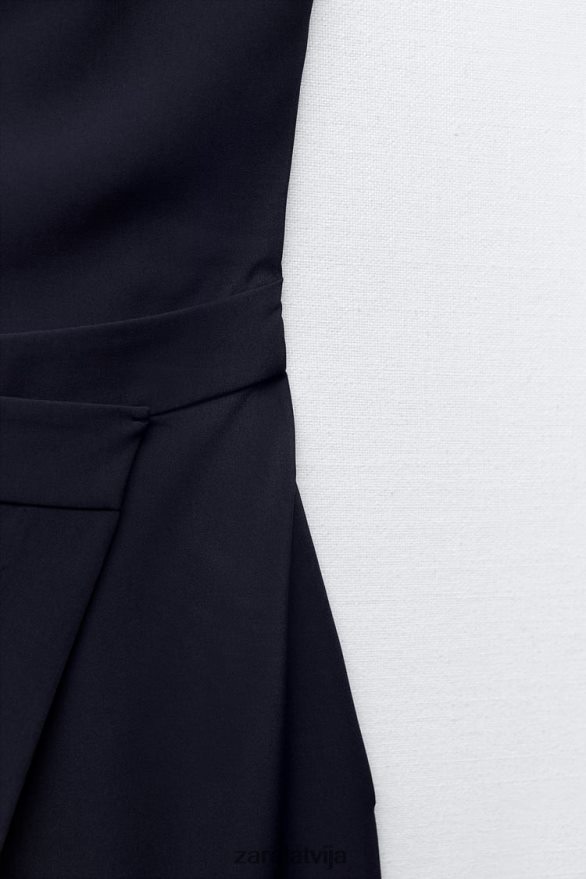 garas sarong bikšu kombinezons sievietes Zara jūras zils 6ZTV40225 apģērbs