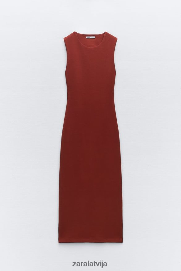 kleita ar atvērtu muguru sievietes Zara rūsgans 6ZTV40234 apģērbs