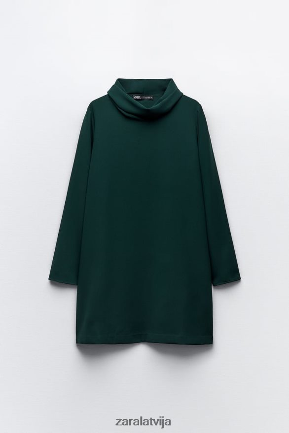 mini maiņu kleita sievietes Zara zaļš/zils 6ZTV40233 apģērbs