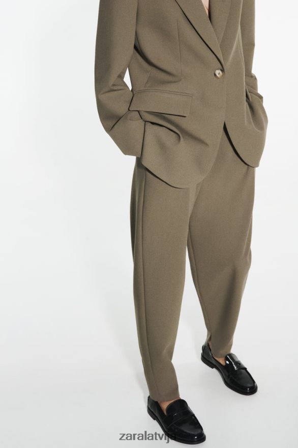 āmura bikses sievietes Zara haki 6ZTV40905 apģērbs