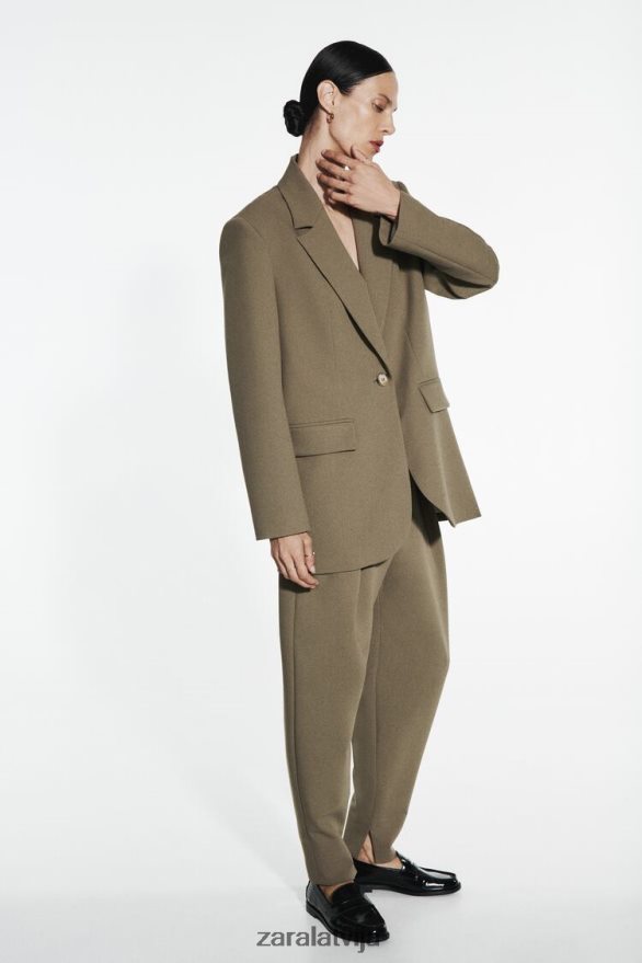 āmura bikses sievietes Zara haki 6ZTV40905 apģērbs