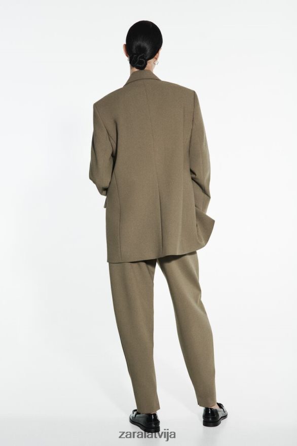 āmura bikses sievietes Zara haki 6ZTV40905 apģērbs