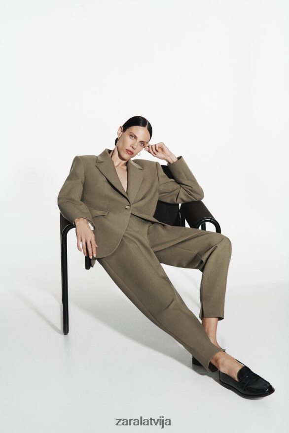 āmura bikses sievietes Zara haki 6ZTV40905 apģērbs