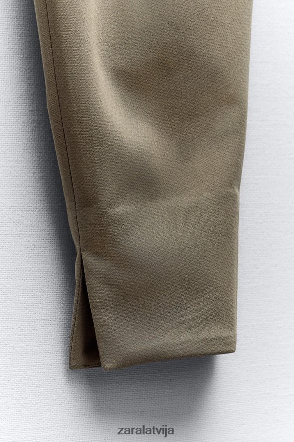 āmura bikses sievietes Zara haki 6ZTV40905 apģērbs