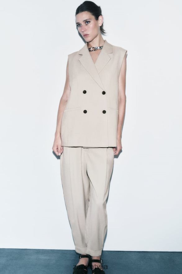 ietīšanas veste sievietes Zara smiltis 6ZTV40187 apģērbs