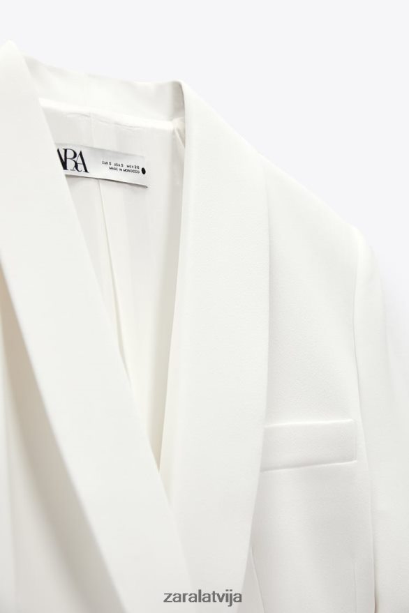 jaka ar jostu sievietes Zara ekru 6ZTV40174 apģērbs