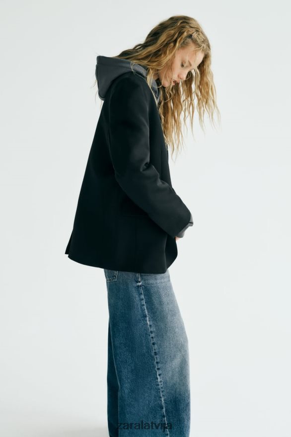 pamata žakete sievietes Zara melns 6ZTV40148 apģērbs
