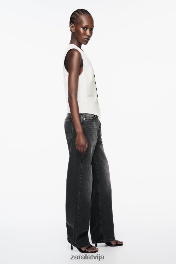 pielāgota veste sievietes Zara gaiši bēšs 6ZTV40157 apģērbs