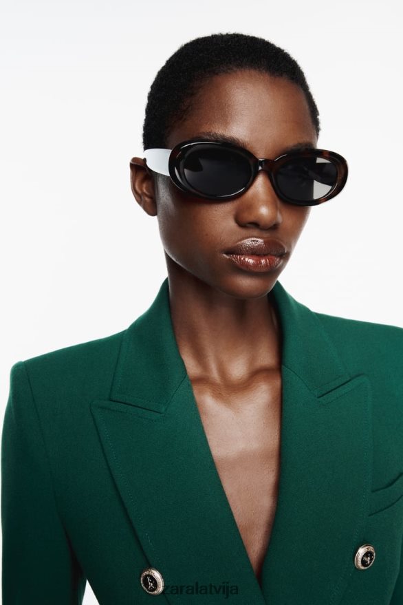 pielāgots divrindu bleizeris sievietes Zara zaļš 6ZTV40152 apģērbs