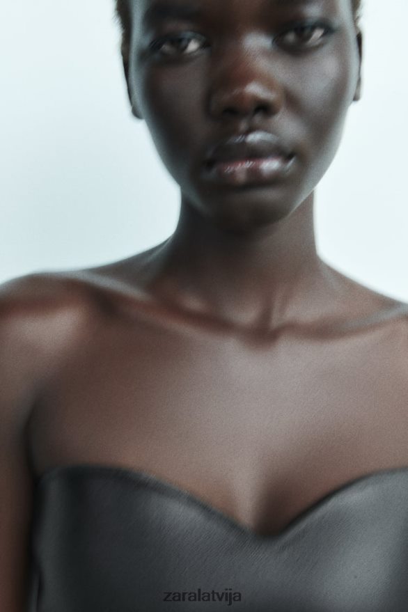 adīt krūtis top sievietes Zara melns 6ZTV40267 apģērbs