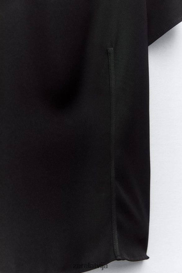 tehniskais tops sievietes Zara melns 6ZTV40249 apģērbs