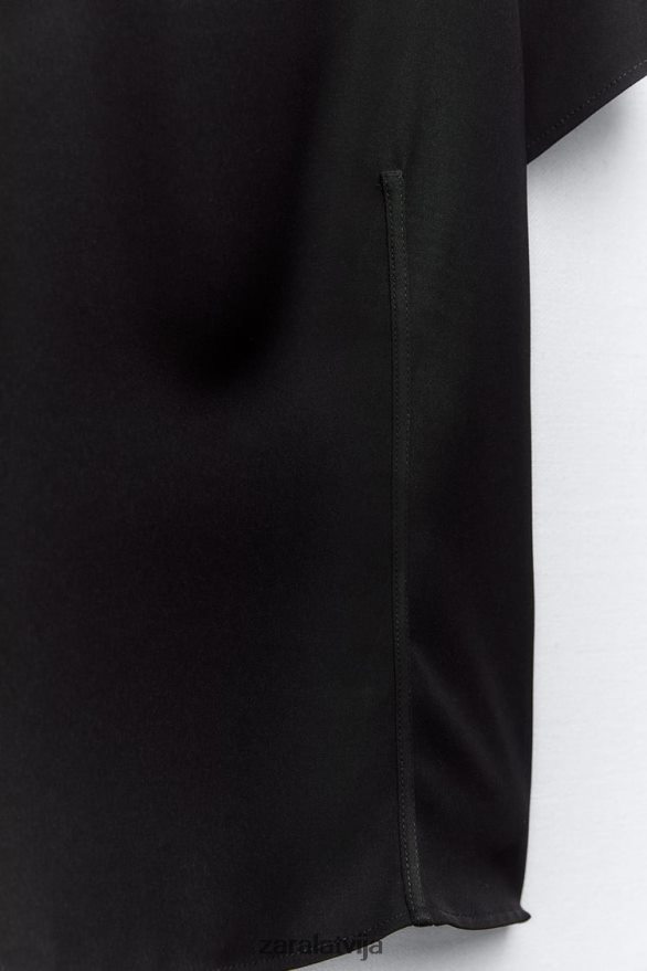 tehniskais tops sievietes Zara melns 6ZTV40250 apģērbs
