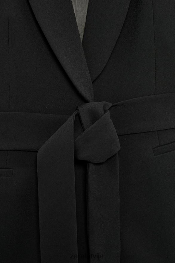 jostas smokinga veste sievietes Zara melns 6ZTV40198 apģērbs