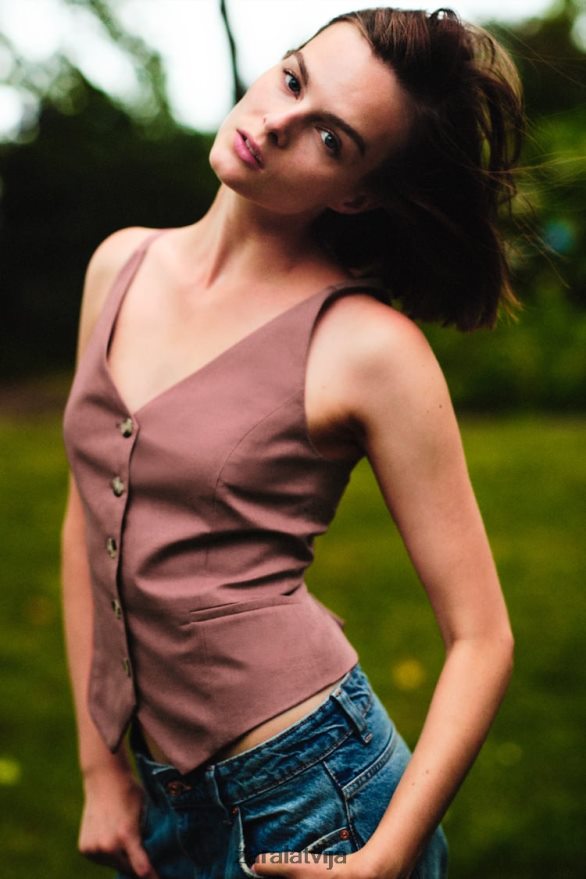 lina maisījuma veste sievietes Zara marsala 6ZTV40211 apģērbs