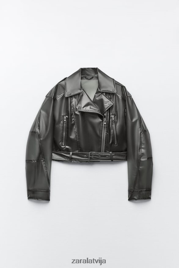 crop caurspīdīga jaka sievietes Zara oriģināls 6ZTV4094 apģērbs