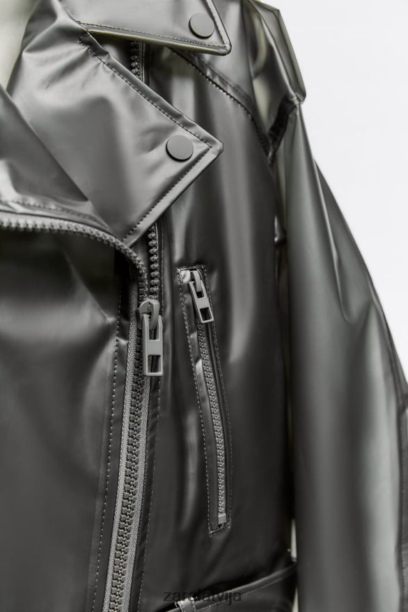 crop caurspīdīga jaka sievietes Zara oriģināls 6ZTV4094 apģērbs