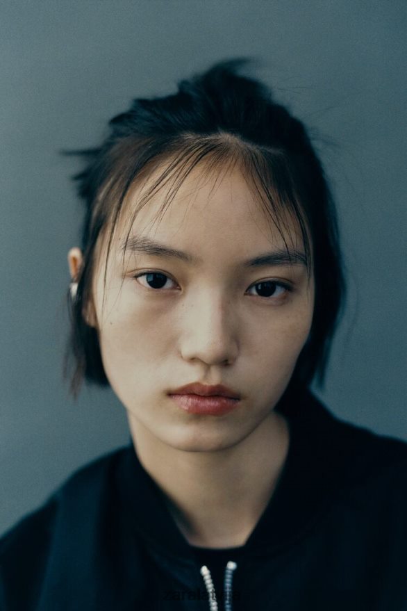 crop neilona bomber jaka sievietes Zara melns 6ZTV4015 apģērbs