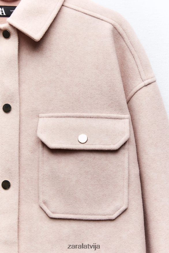 mīksts virskrekls sievietes Zara rozā 6ZTV4013 apģērbs