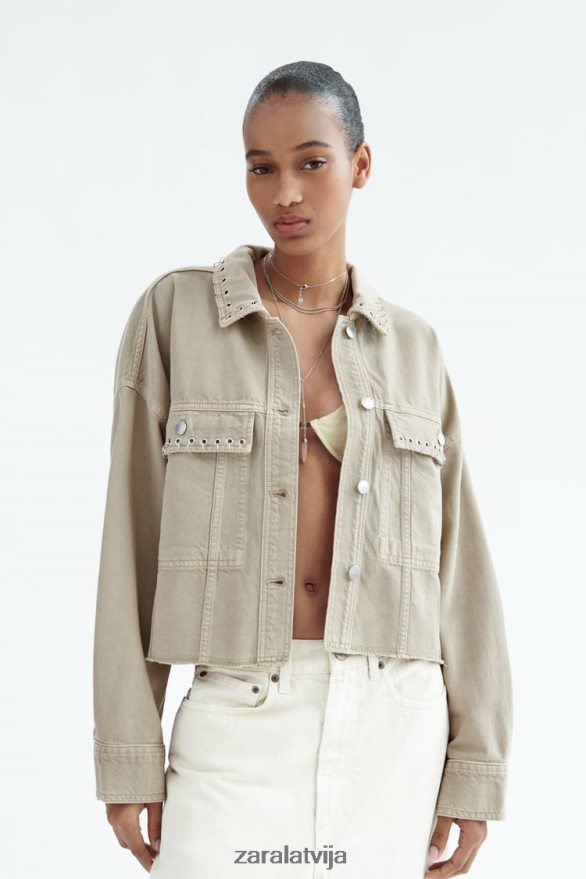 pīrsings apgriezts virskrekls sievietes Zara smiltis 6ZTV40102 apģērbs