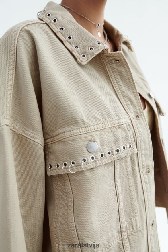 pīrsings apgriezts virskrekls sievietes Zara smiltis 6ZTV40102 apģērbs