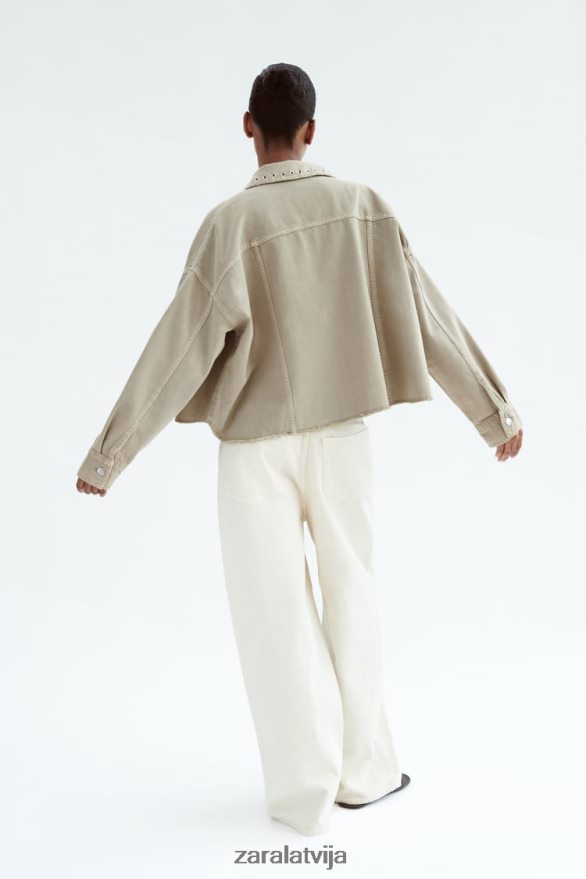 pīrsings apgriezts virskrekls sievietes Zara smiltis 6ZTV40102 apģērbs