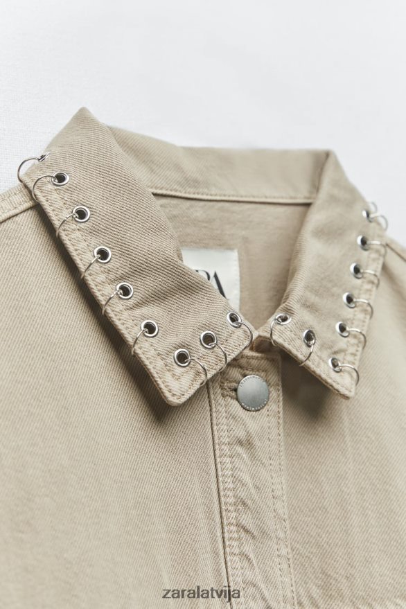 pīrsings apgriezts virskrekls sievietes Zara smiltis 6ZTV40102 apģērbs