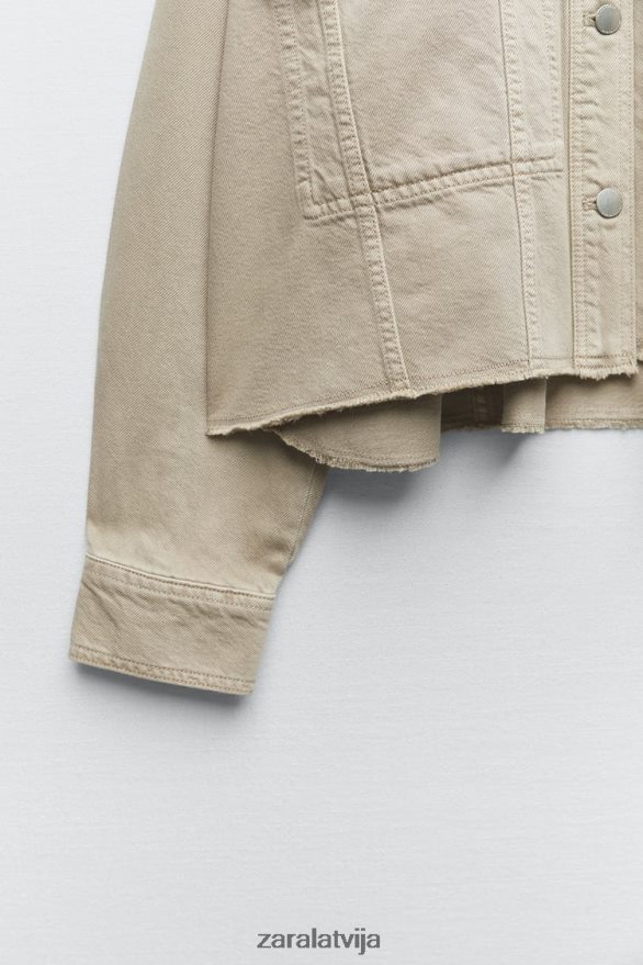 pīrsings apgriezts virskrekls sievietes Zara smiltis 6ZTV40102 apģērbs